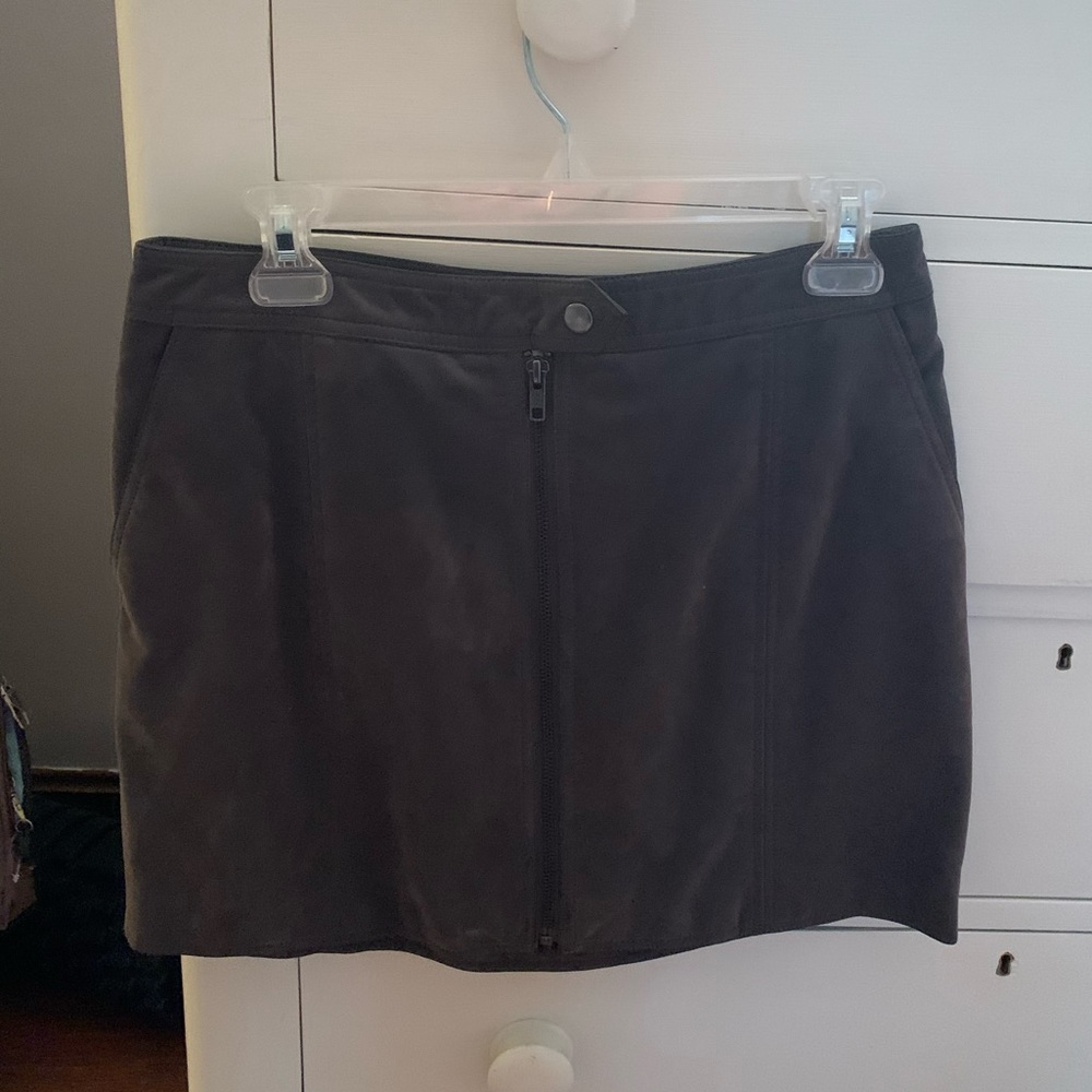 Free people faux leather mini skirt